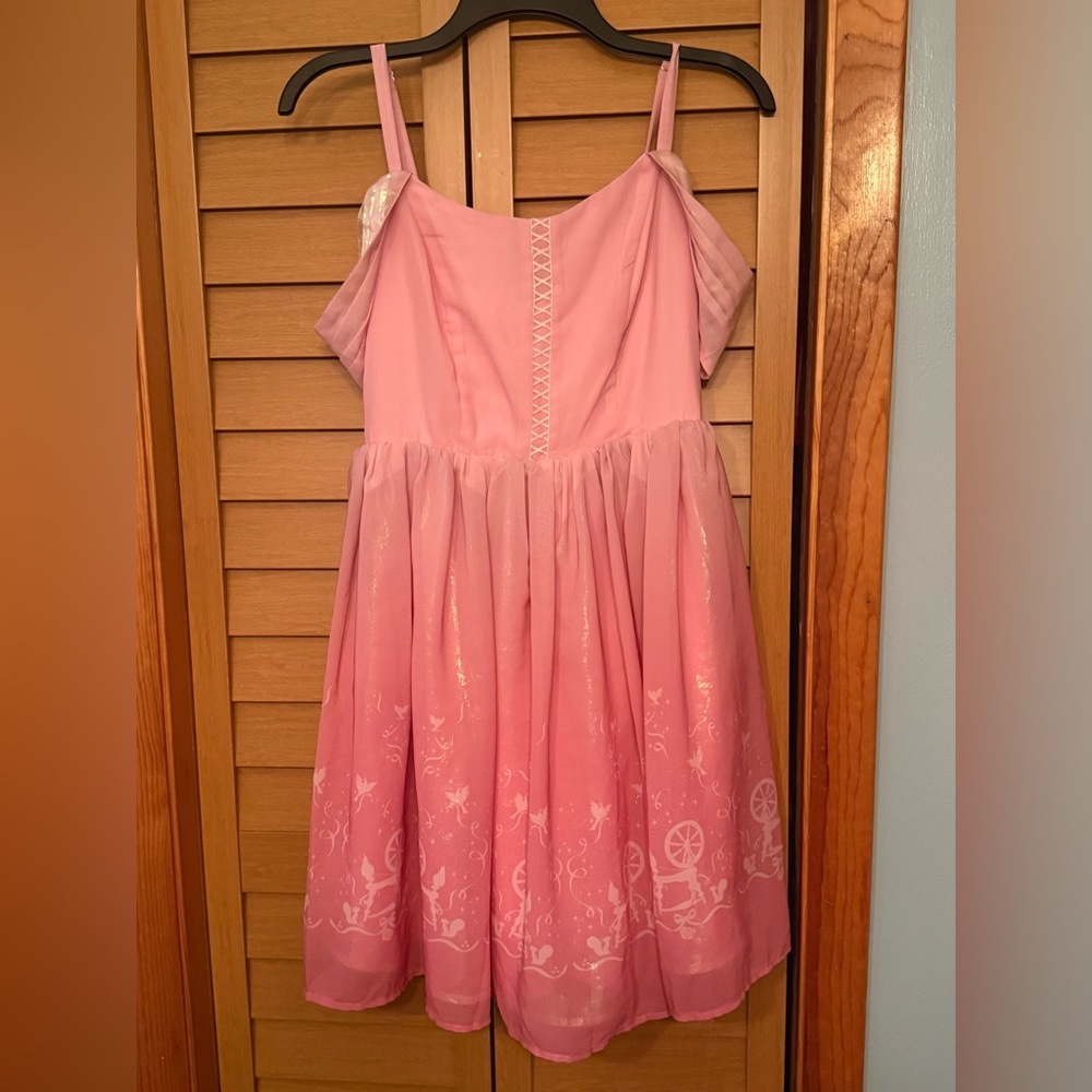 Disney Her Universe Sleeping Beauty Aurora Princess Cold Shoulder Dress Small